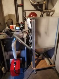 Prestavba kotla na pelety Viadrus U26 - Nová Bystrica okres Čadca